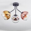 Koyoto Lampa sufitowa, Kula świetlna 42 cm Chrom, Złoty, Przezroczysty, W kolorze miedzi, Przydymiony, 3-punktowe