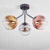 Koyoto lampa sufitowa, kula świetlna 42 cm złoty, przezroczysty, miedziany, przydymiony, 3-punktowe