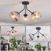 Koyoto Lampa sufitowa, Kula świetlna 42 cm W kolorze bursztynu, Przezroczysty, Przydymiony, 3-punktowe