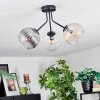 Koyoto Lampa sufitowa, Kula świetlna 42 cm W kolorze bursztynu, Przezroczysty, Przydymiony, 3-punktowe
