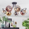 Koyoto Lampa sufitowa, Kula świetlna 82 cm Chrom, Złoty, Przezroczysty, W kolorze miedzi, Przydymiony, 7-punktowe