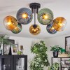 Koyoto Lampa sufitowa, Kula świetlna 82 cm Niebeieski, Złoty, Zielony, Przezroczysty, 7-punktowe