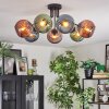 Koyoto lampa sufitowa, kula świetlna 82 cm niebeieski, zielony, miedziany, 7-punktowe