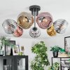Ripoll Lampa sufitowa, Kula świetlna Chrom, Złoty, Przezroczysty, W kolorze miedzi, Przydymiony, 7-punktowe