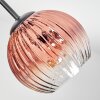 Ripoll Lampa sufitowa, Kula świetlna Chrom, Złoty, Przezroczysty, W kolorze miedzi, Przydymiony, 7-punktowe
