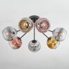 Ripoll Lampa sufitowa, Kula świetlna Chrom, Złoty, Przezroczysty, W kolorze miedzi, Przydymiony, 7-punktowe