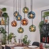 Ripoll lampa wisząca, kula świetlna, lampa wisząca kolory naturalne, czarny, 8-punktowe