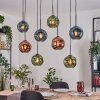 Ripoll lampa wisząca, kula świetlna, lampa wisząca kolory naturalne, czarny, 8-punktowe