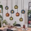 Ripoll lampa wisząca, kula świetlna, lampa wisząca kolory naturalne, czarny, 8-punktowe