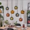 Ripoll Lampa wisząca, Kula świetlna, Lampa wisząca Ecru, Czarny, 8-punktowe