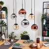 Gastor Lampa wisząca, Kula świetlna, Lampa wisząca W kolorze bursztynu, Chrom, Przezroczysty, W kolorze miedzi, Przydymiony, 6-punktowe