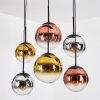 Gastor lampa wisząca, kula świetlna, lampa wisząca chrom, złoty, przezroczysty, miedziany, przydymiony, 6-punktowe