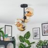 Ripoll lampa sufitowa, kula świetlna bursztynowy, 4-punktowe