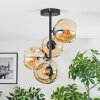 Ripoll lampa sufitowa, kula świetlna bursztynowy, 4-punktowe