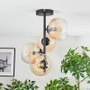 Koyoto lampa sufitowa, kula świetlna 32 cm bursztynowy, przezroczysty, 4-punktowe