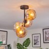 Ripoll Lampa sufitowa, Kula świetlna W kolorze bursztynu, 4-punktowe