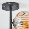 Ripoll Lampa sufitowa, Kula świetlna W kolorze bursztynu, 4-punktowe