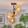 Ripoll lampa sufitowa, kula świetlna bursztynowy, przezroczysty, 4-punktowe