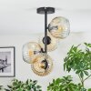 Ripoll lampa sufitowa, kula świetlna bursztynowy, przezroczysty, 4-punktowe