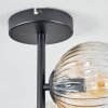 Ripoll lampa sufitowa, kula świetlna bursztynowy, przezroczysty, 4-punktowe
