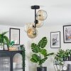Ripoll Lampa sufitowa, Kula świetlna W kolorze bursztynu, Przezroczysty, 4-punktowe