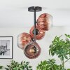 Ripoll lampa sufitowa, kula świetlna przezroczysty, miedziany, 4-punktowe