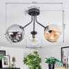 Ripoll Lampa sufitowa, Kula świetlna W kolorze bursztynu, Przezroczysty, Przydymiony, 3-punktowe
