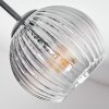 Koyoto lampa sufitowa, kula świetlna 82 cm przezroczysty, przydymiony, 7-punktowe