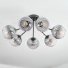 Koyoto lampa sufitowa, kula świetlna 82 cm przezroczysty, przydymiony, 7-punktowe