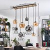 Ripoll Lampa wisząca, Kula świetlna, Lampa wisząca Ecru, Czarny, 8-punktowe