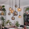 Ripoll Lampa wisząca, Kula świetlna, Lampa wisząca Ecru, Czarny, 8-punktowe