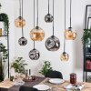 Ripoll lampa wisząca, kula świetlna, lampa wisząca kolory naturalne, czarny, 8-punktowe