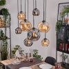Ripoll lampa wisząca, kula świetlna, lampa wisząca kolory naturalne, czarny, 8-punktowe