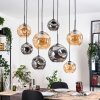 Ripoll Lampa wisząca, Kula świetlna, Lampa wisząca Ecru, Czarny, 8-punktowe