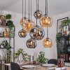Ripoll Lampa wisząca, Kula świetlna, Lampa wisząca Ecru, Czarny, 8-punktowe