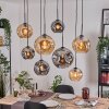 Ripoll lampa wisząca, kula świetlna, lampa wisząca kolory naturalne, czarny, 8-punktowe