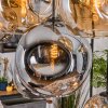Ripoll lampa wisząca, kula świetlna, lampa wisząca kolory naturalne, czarny, 8-punktowe
