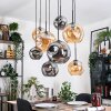 Ripoll lampa wisząca, kula świetlna, lampa wisząca kolory naturalne, czarny, 8-punktowe