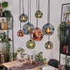 Ripoll Lampa wisząca, Kula świetlna, Lampa wisząca Ecru, Czarny, 8-punktowe