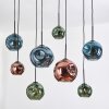 Ripoll Lampa wisząca, Kula świetlna, Lampa wisząca Ecru, Czarny, 8-punktowe