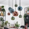 Ripoll Lampa wisząca, Kula świetlna, Lampa wisząca Ecru, Czarny, 8-punktowe