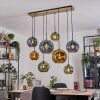 Ripoll lampa wisząca, kula świetlna, lampa wisząca kolory naturalne, czarny, 8-punktowe