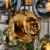 Ripoll lampa wisząca, kula świetlna, lampa wisząca kolory naturalne, czarny, 8-punktowe