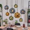 Ripoll lampa wisząca, kula świetlna, lampa wisząca kolory naturalne, czarny, 8-punktowe