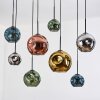 Ripoll lampa wisząca, kula świetlna, lampa wisząca kolory naturalne, czarny, 8-punktowe