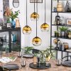 Koyoto Lampa wisząca, Kula świetlna, Lampa wiszącego klastra 35 cm Złoty, Przezroczysty, 4-punktowe