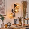 Ripoll Kula świetlna, Lampa ścienna W kolorze bursztynu, Przezroczysty, 3-punktowe