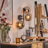 Ripoll Kula świetlna, Lampa ścienna Chrom, Przezroczysty, Przydymiony, 3-punktowe
