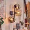 Ripoll Kula świetlna, Lampa ścienna W kolorze bursztynu, Przezroczysty, Przydymiony, 3-punktowe