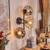 Ripoll Kula świetlna, Lampa ścienna W kolorze bursztynu, Przezroczysty, Przydymiony, 3-punktowe